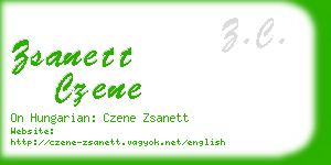 zsanett czene business card